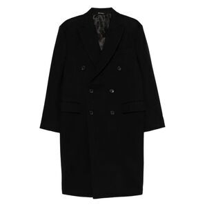 Reveres 1949 Black Coats - Double Breasted Coats Men